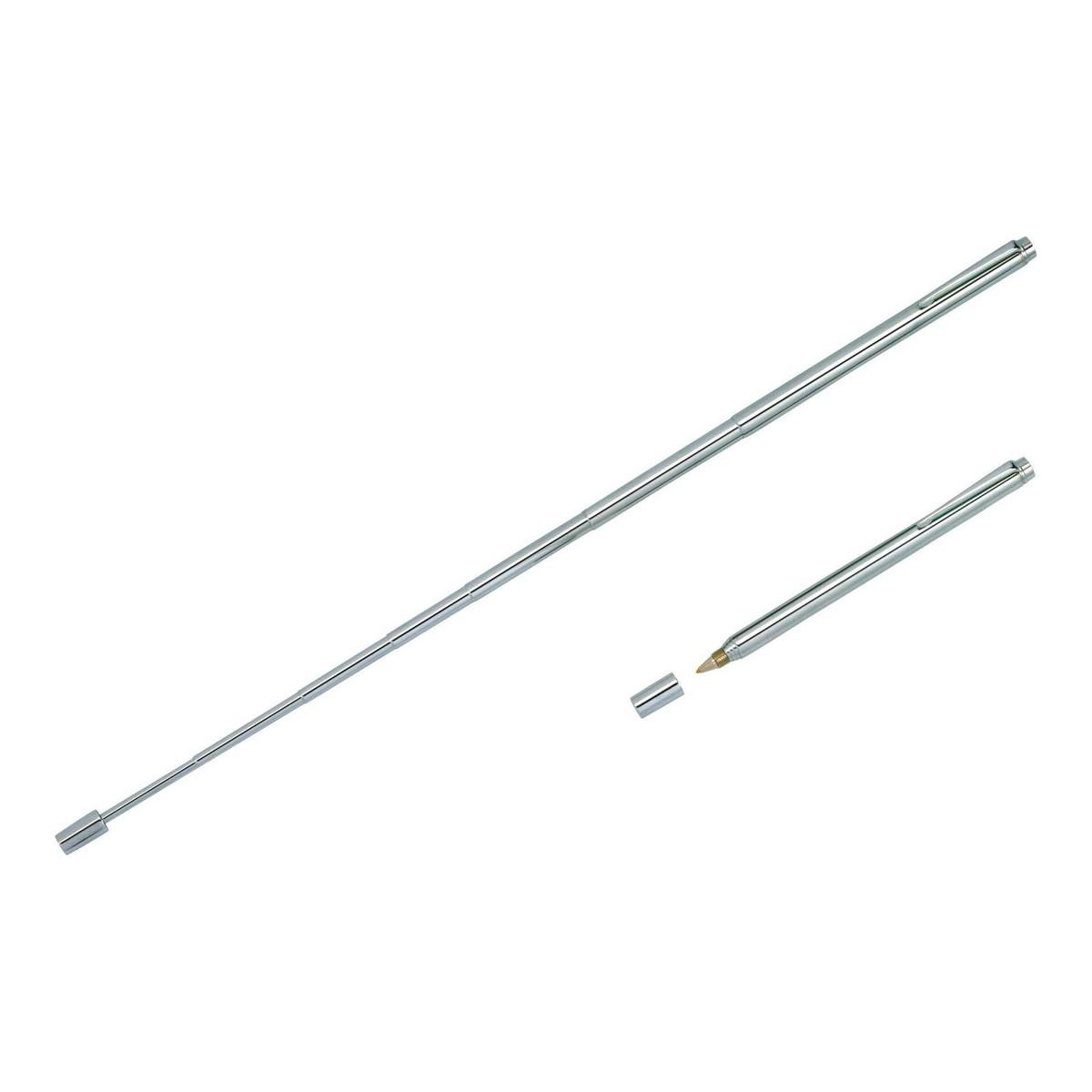 Stylo-bille pointeur télescopique MAUL déployé et replié
