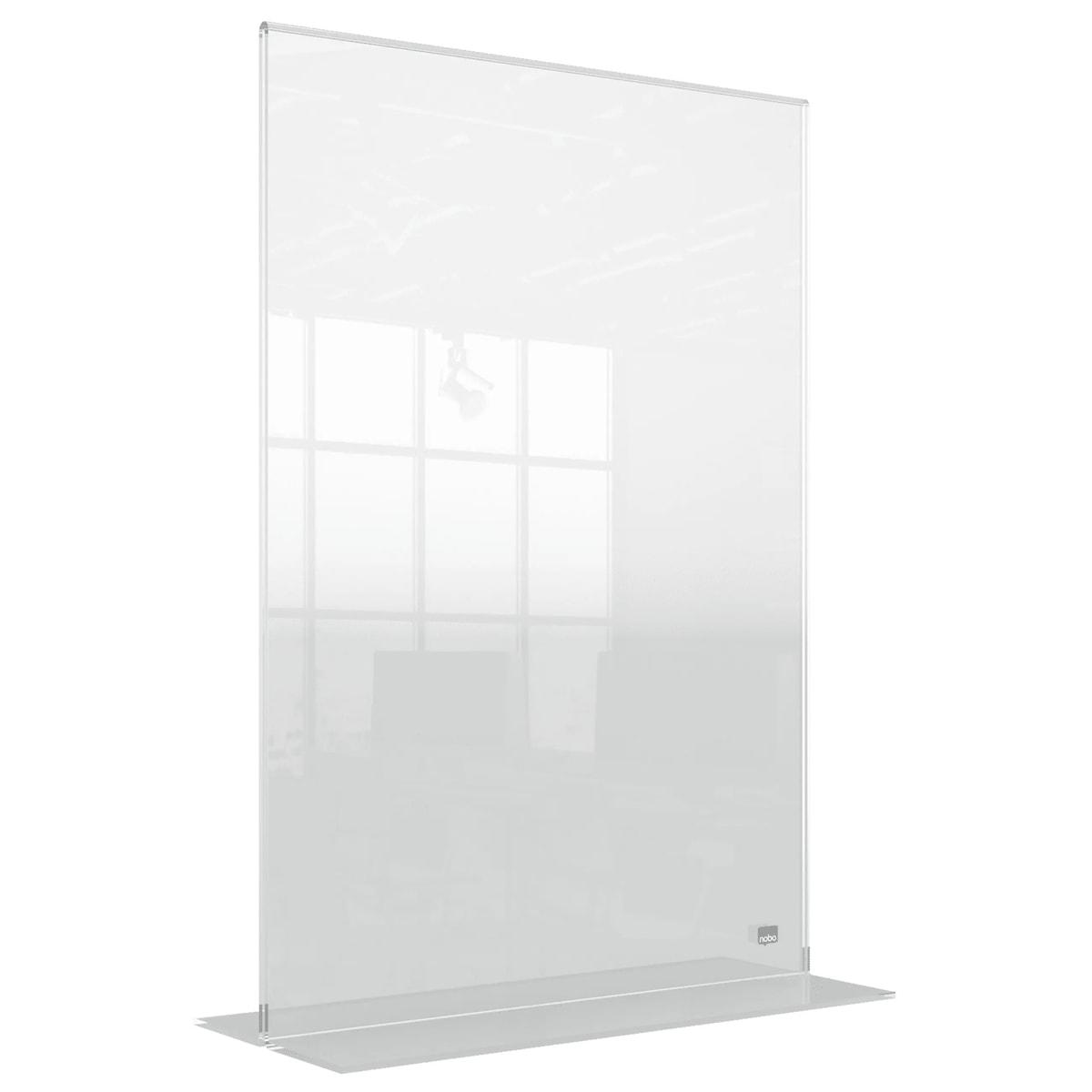 Présentoir de table sans cadre nobo Premium Plus A3 en acrylique transparent