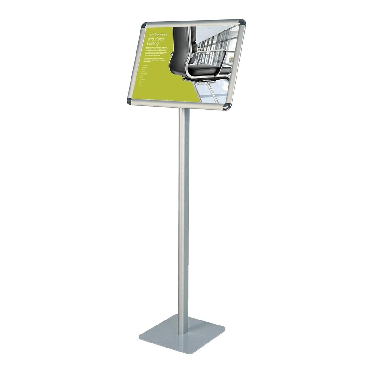 Porte affiche sur pied FRANKEN Standard en paysage, cadre clic-clac aluminium