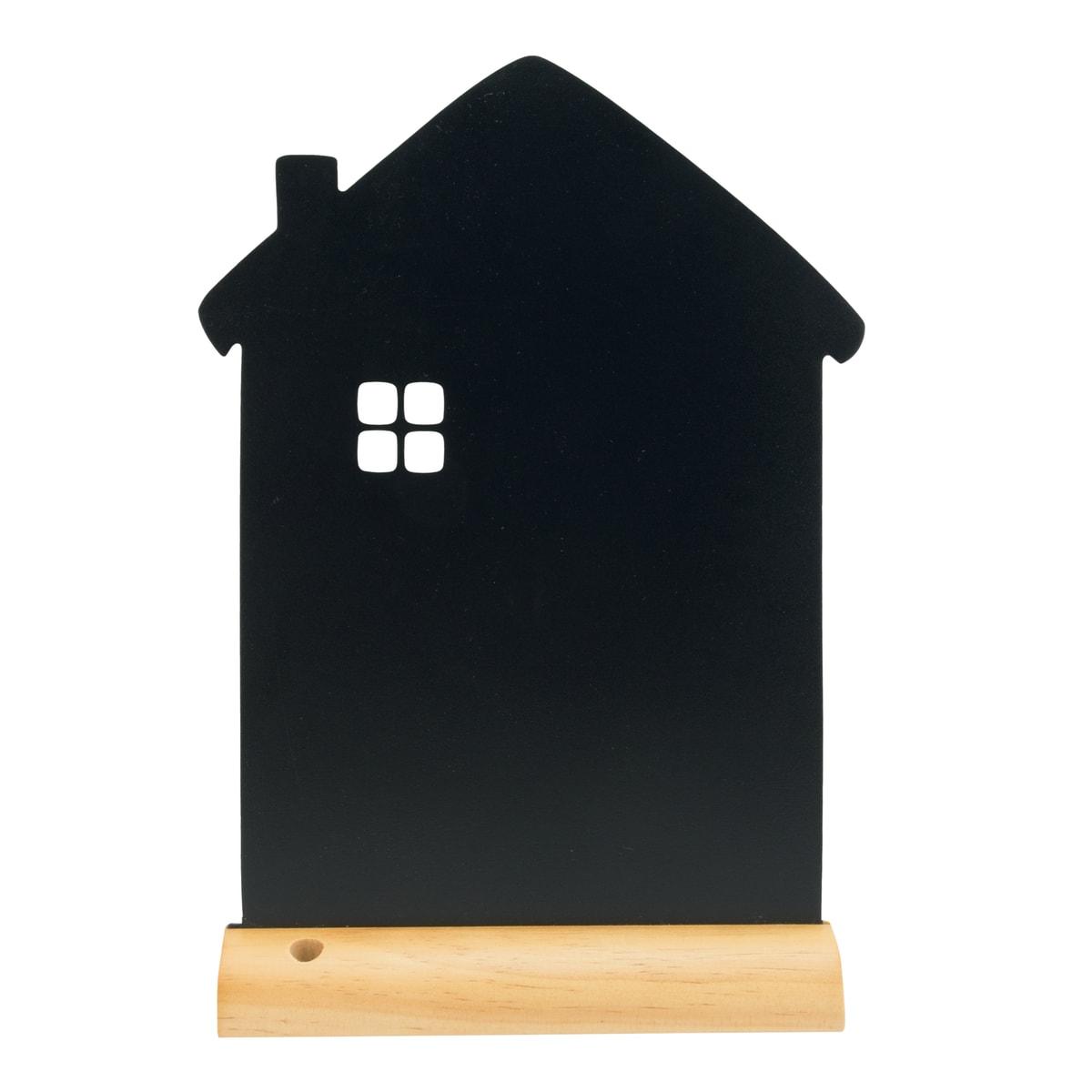 Ardoise de table silhouette maison Securit, de face