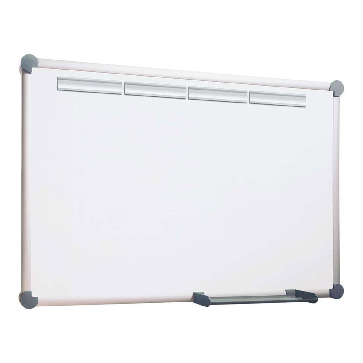 Tableau blanc MAUL 2000 MAULpro avec ses 4 rails d'information