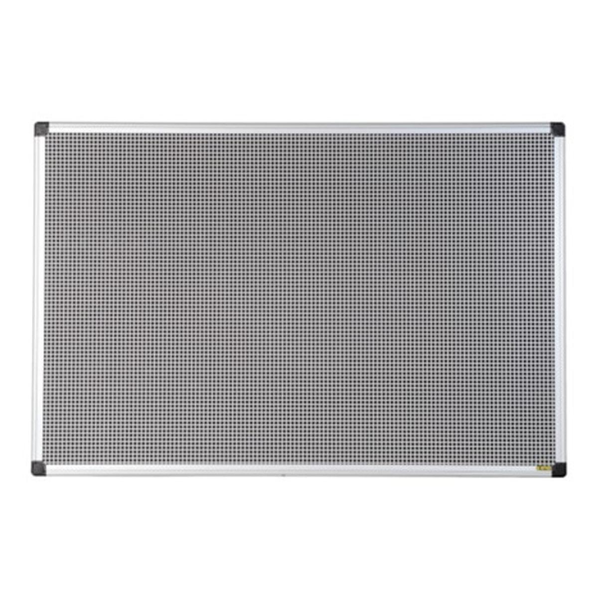 Tableau feutrine magnétique Bi-Office Maya Combonet gris, cadre aluminium