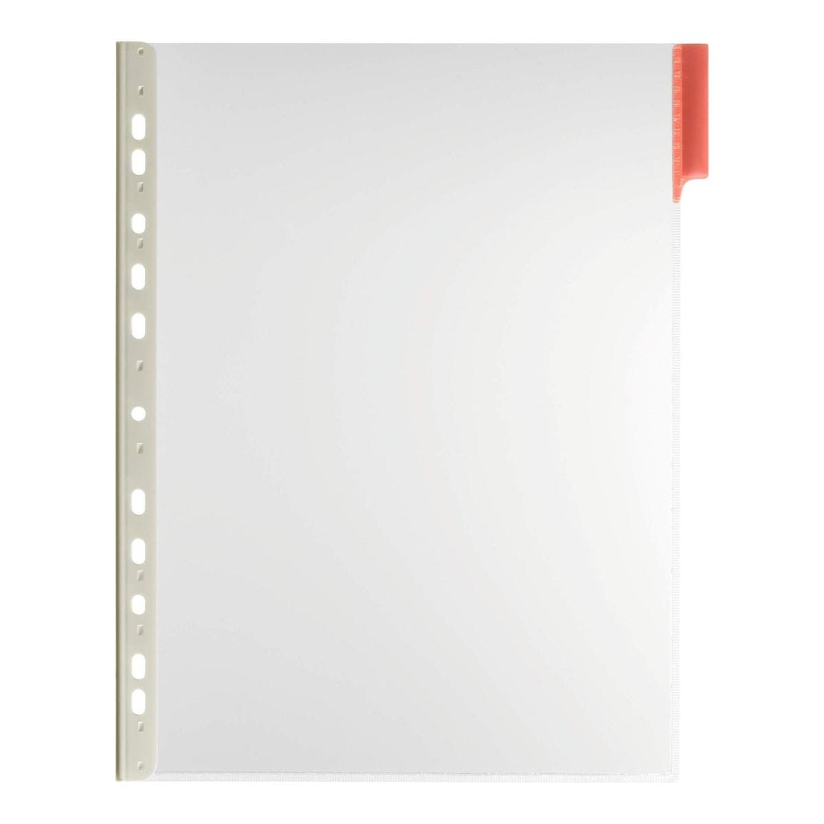Pochette FUNCTION PANEL DURABLE A4 à onglet rouge