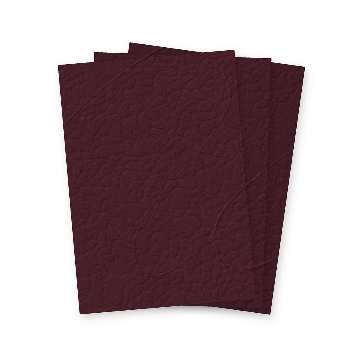 Couverture de reliure cartonnée A4 Couvertures grain cuir bordeaux 250 g A4 FALCON K - Couvertures cartonnées grain cuir Falcon K bordeaux A4, illustration