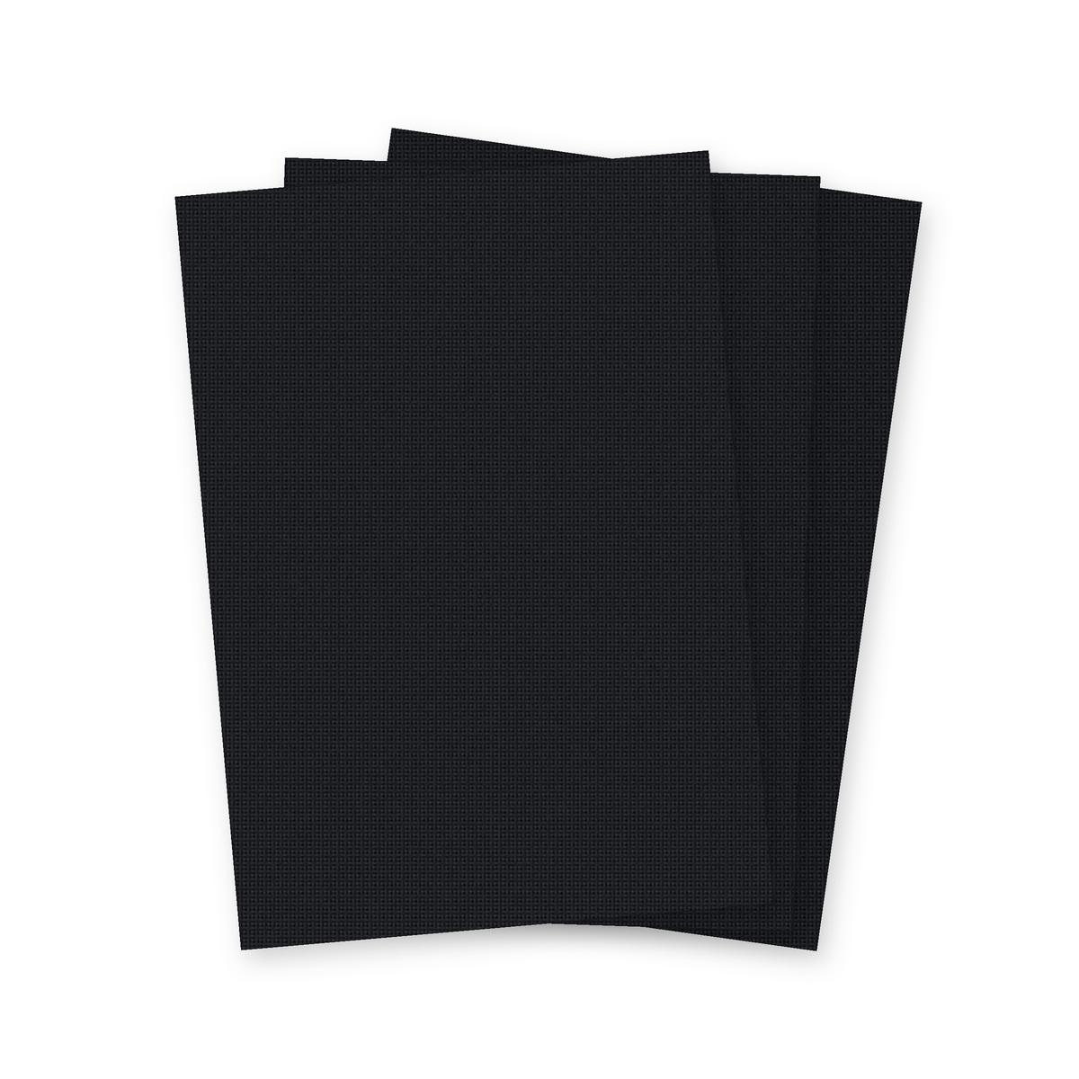 Couvertures cartonnées linen noir Falcon K A4, trois feuilles en éventail, illustration