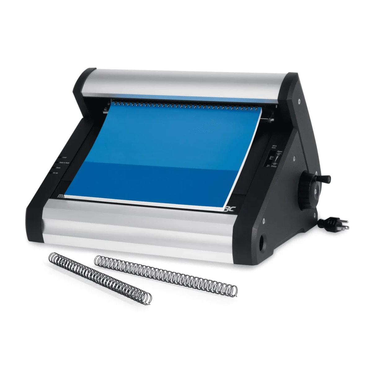 Fermeuse électrique GBC TL2900 avec un document et des peignes métalliques