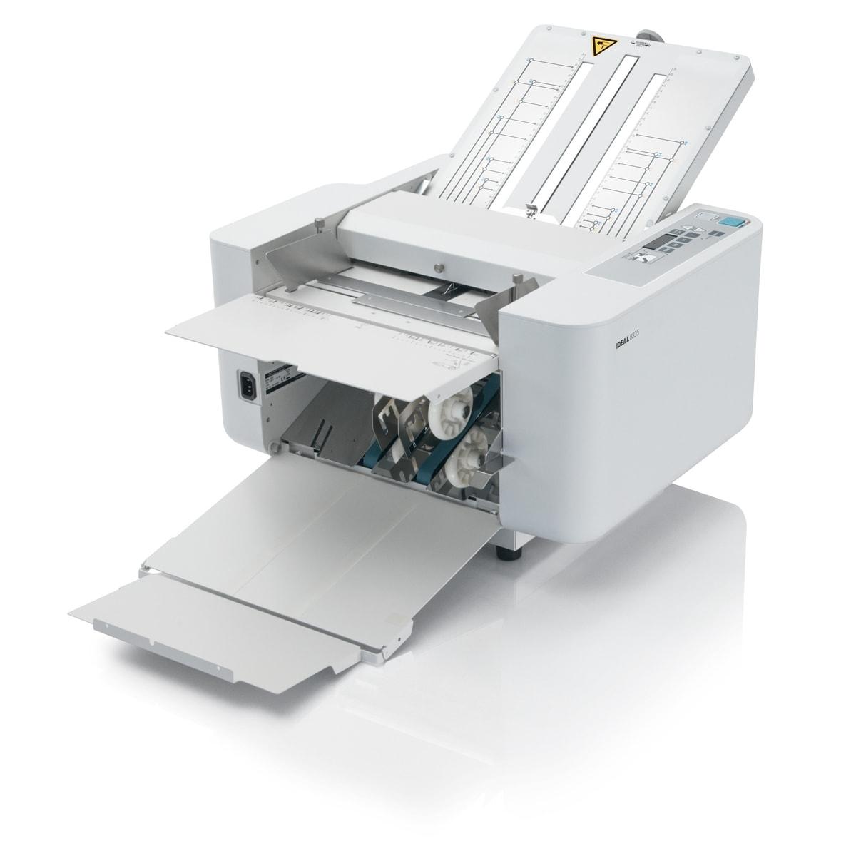 Plieuse de documents IDEAL 8335, formats A4 et A3, 240 feuilles par minute, 6 types de plis