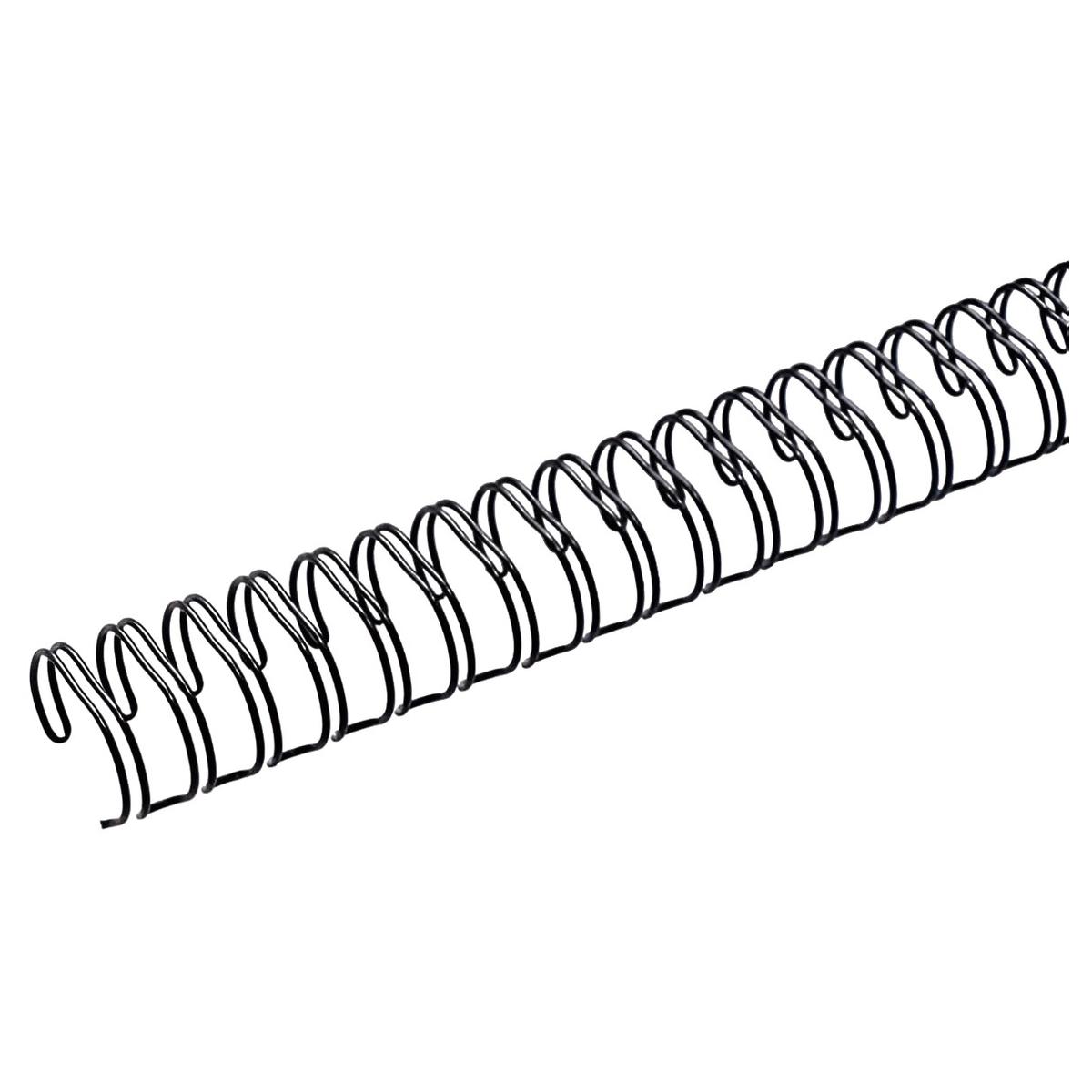 Peignes anneaux métalliques A4 23 boucles pas 2:1 noirs, illustration