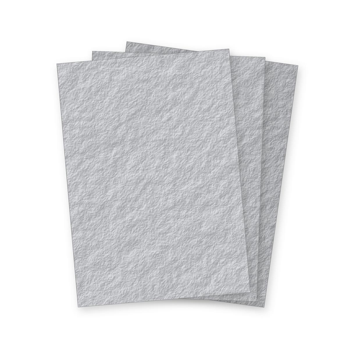 Trois couvertures cartonnées grain cuir grises Falcon K A3 250 g en éventail