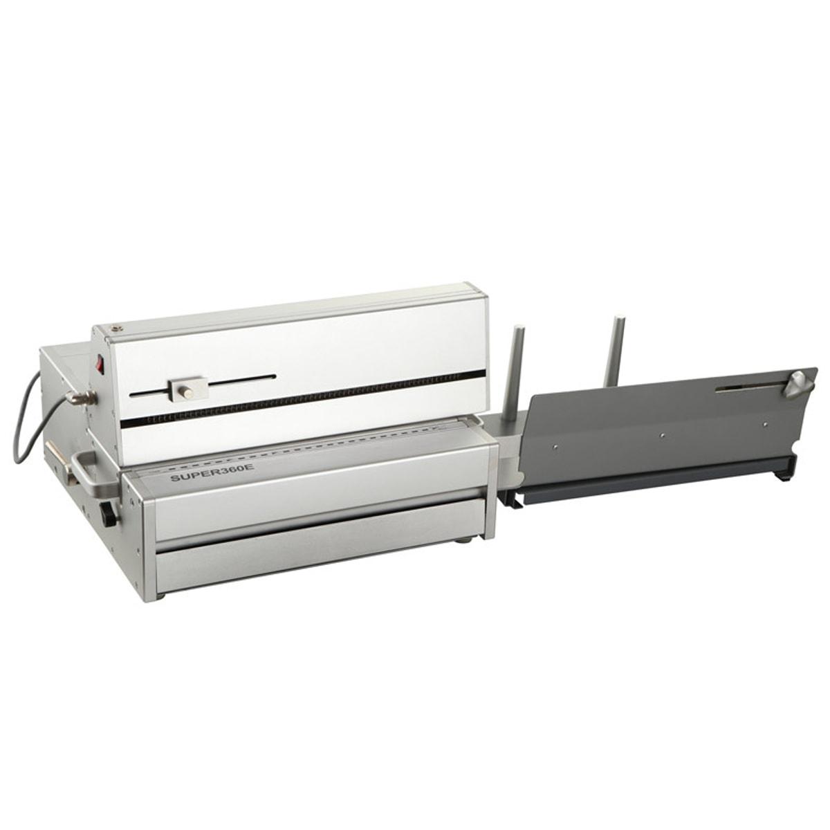 Perforateur électrique Falcon K SP360 avec son support d'éjection des liasses