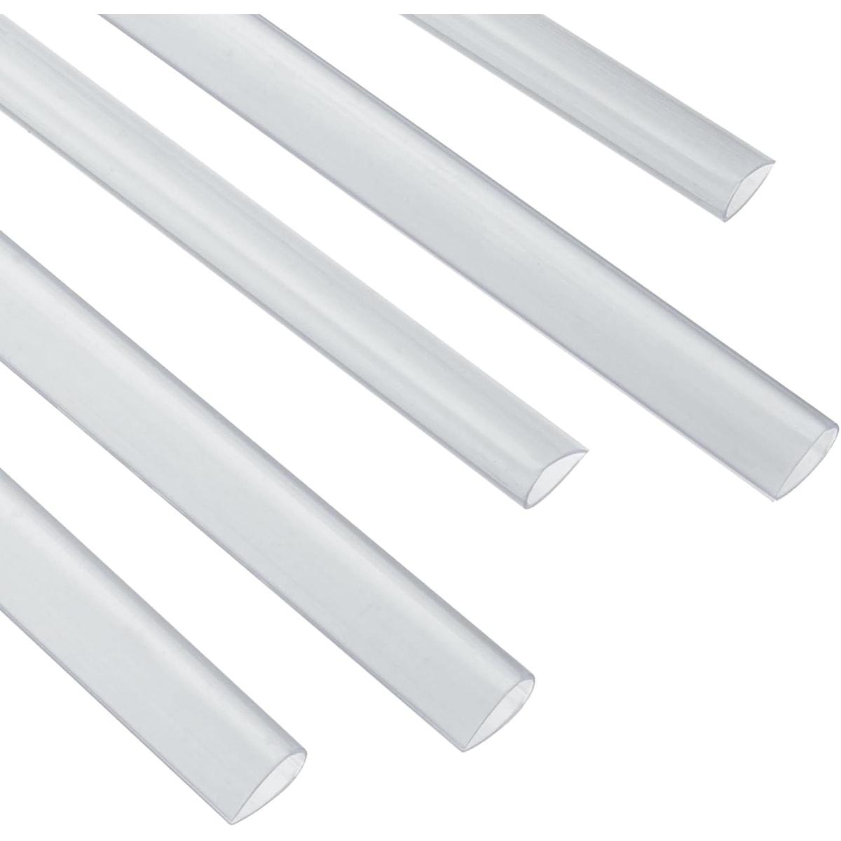 Baguette de serrage à coin arrondi Baguettes de serrage 4 mm transparentes FALCON K - Baguettes de serrage Falcon K 4 mm transparentes à coin arrondi