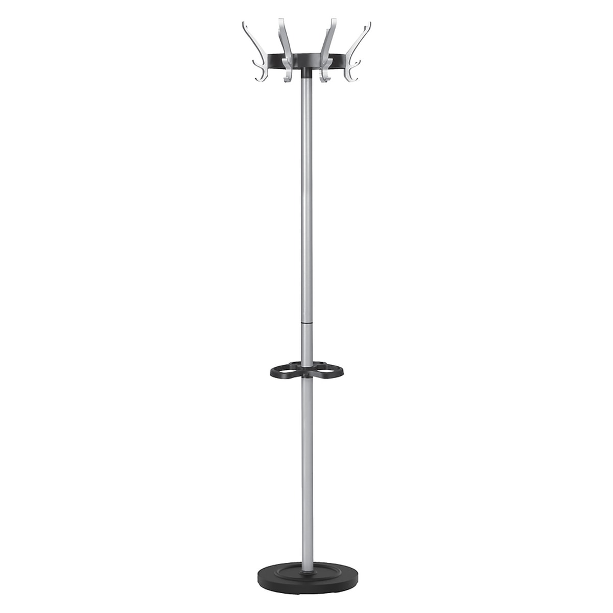 Portemanteau sur pied UNILUX CYPRES gris métal, vue d'ensemble