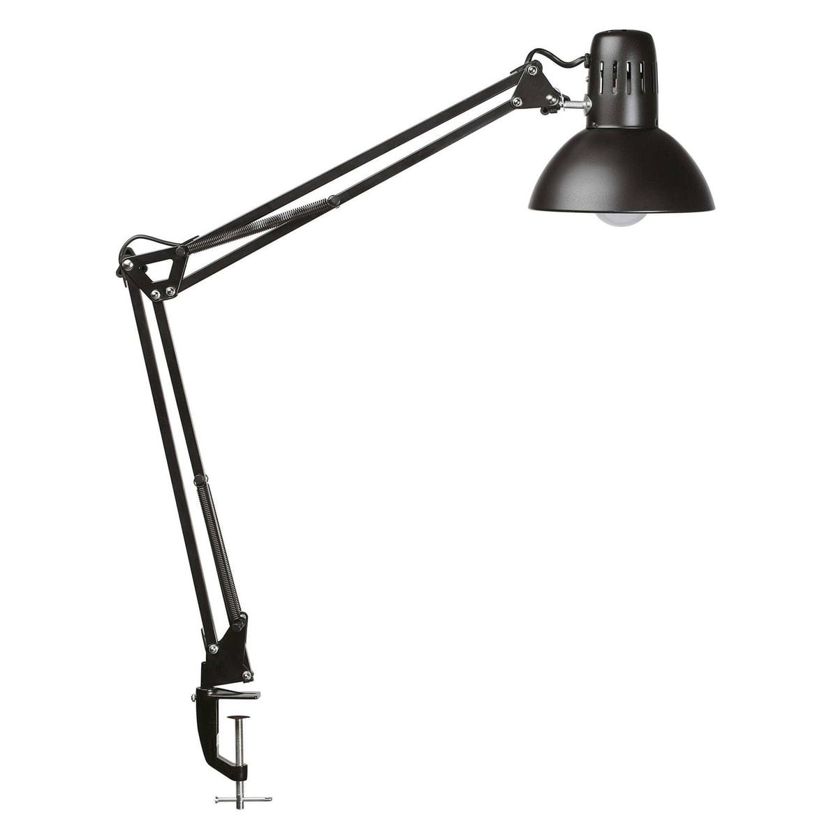 Lampe de bureau à pince MAULstudy LED noir, vue d'ensemble