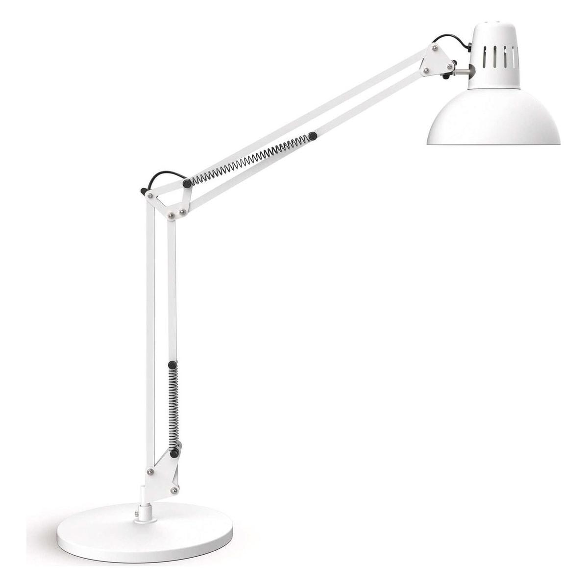 Lampe de bureau sur pied, ampoule LED fournie study LED sur pied blanc MAUL - Lampe de bureau sur pied MAULstudy LED blanc, vue d'ensemble