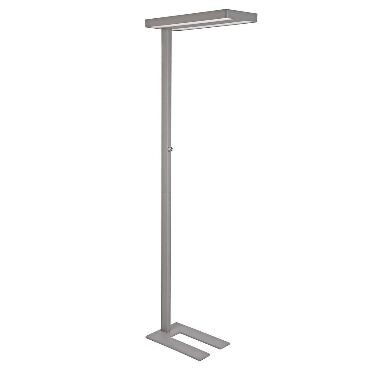 Lampadaire LED MAULjaval argent, vue d'ensemble