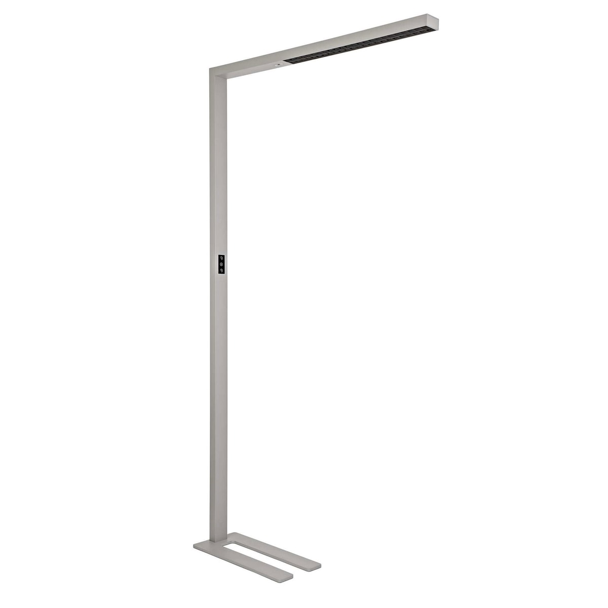 Lampadaire LED MAULsirius argent, vue d'ensemble