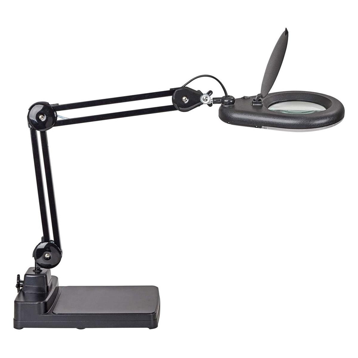 Lampe loupe LED sur pied MAULviso noir, vue d'ensemble