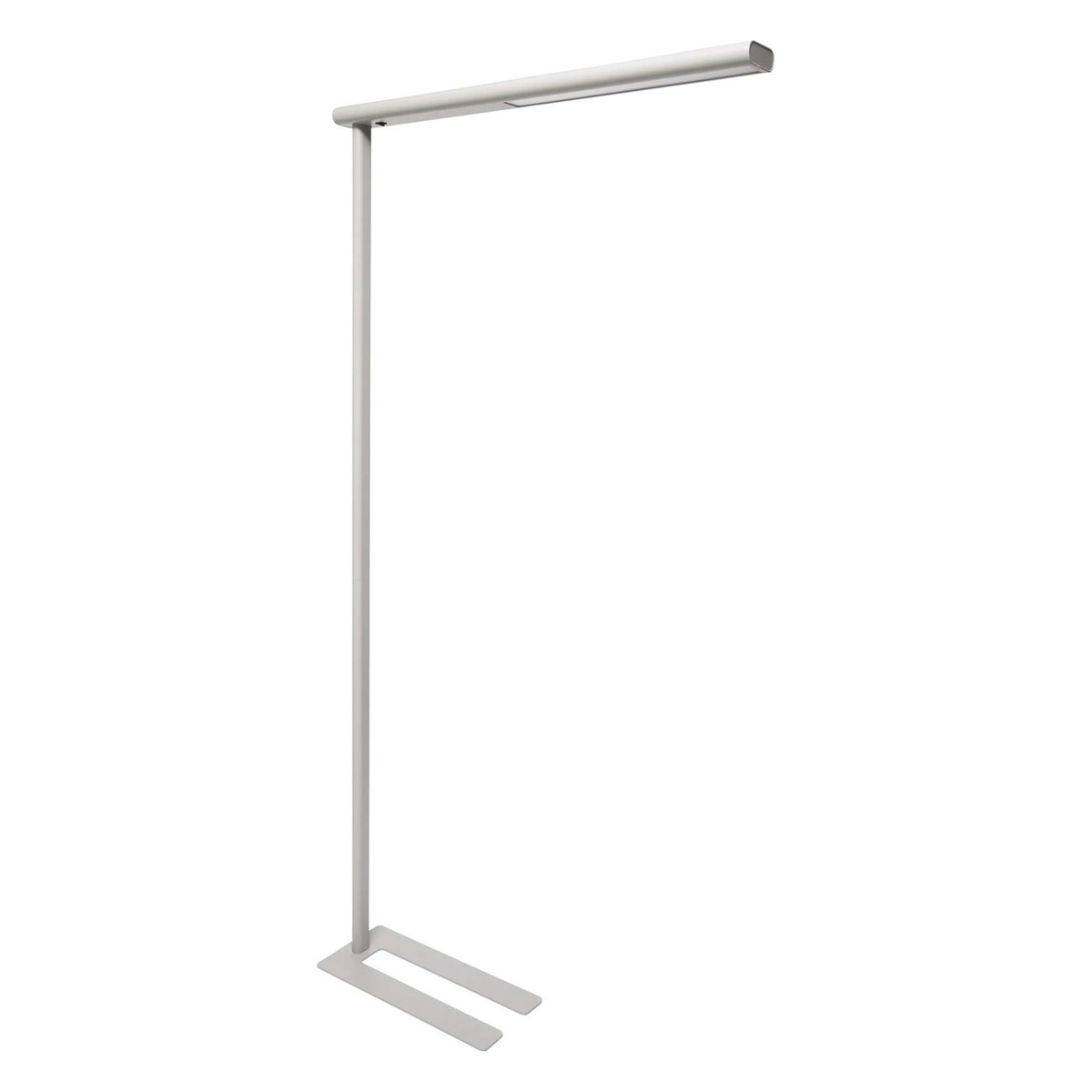 Lampadaire LED MAULjet argent, vue d'ensemble