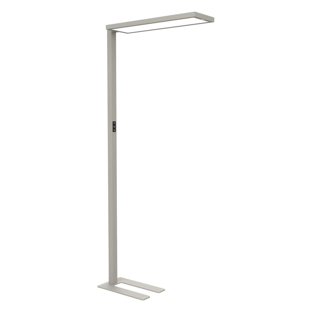 Lampadaire LED MAULsenja argent, vue d'ensemble