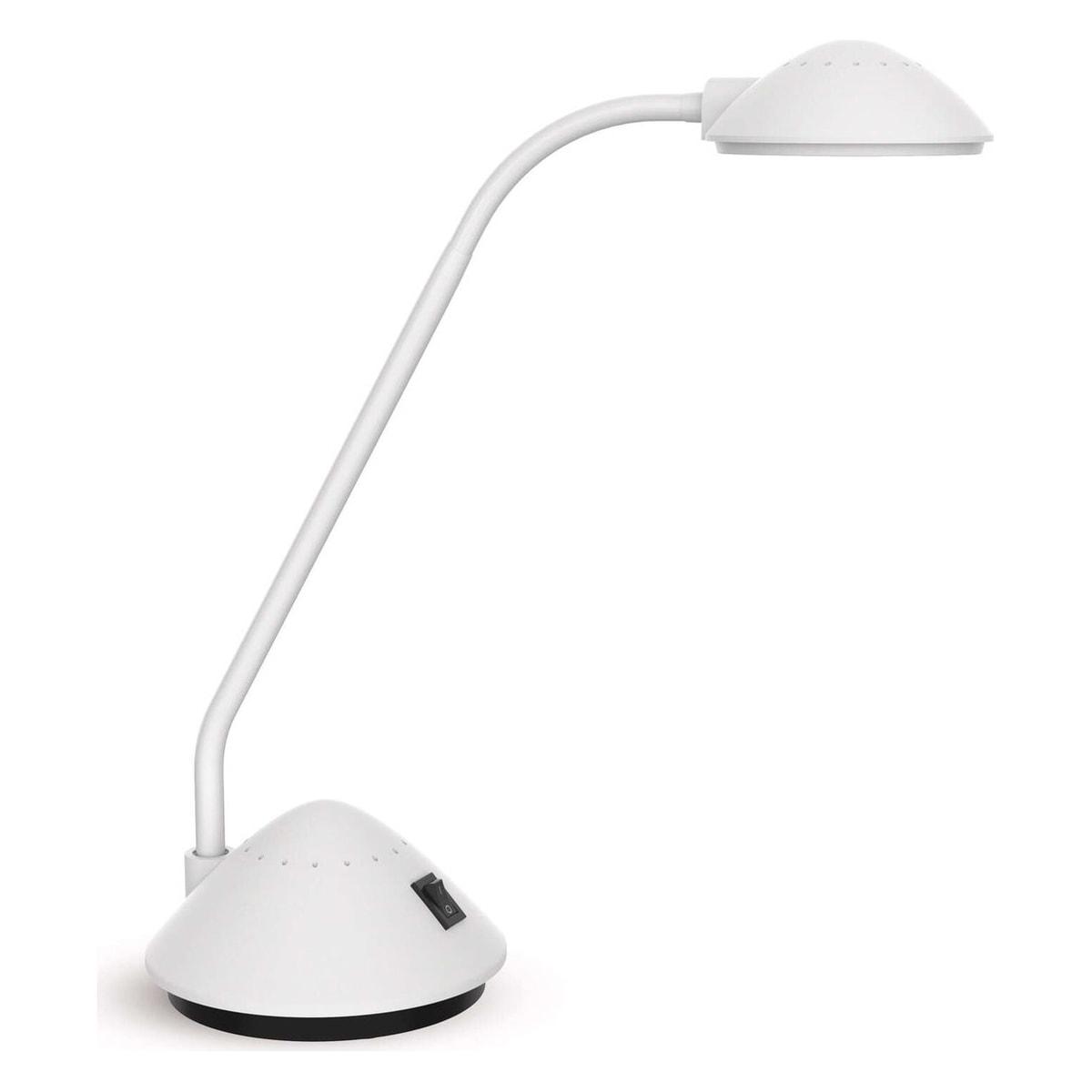 Lampe de bureau LED MAULarc blanc, vue d'ensemble