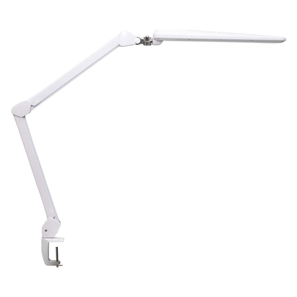 Lampe de travail LED à pince MAULcraft blanc, vue d'ensemble