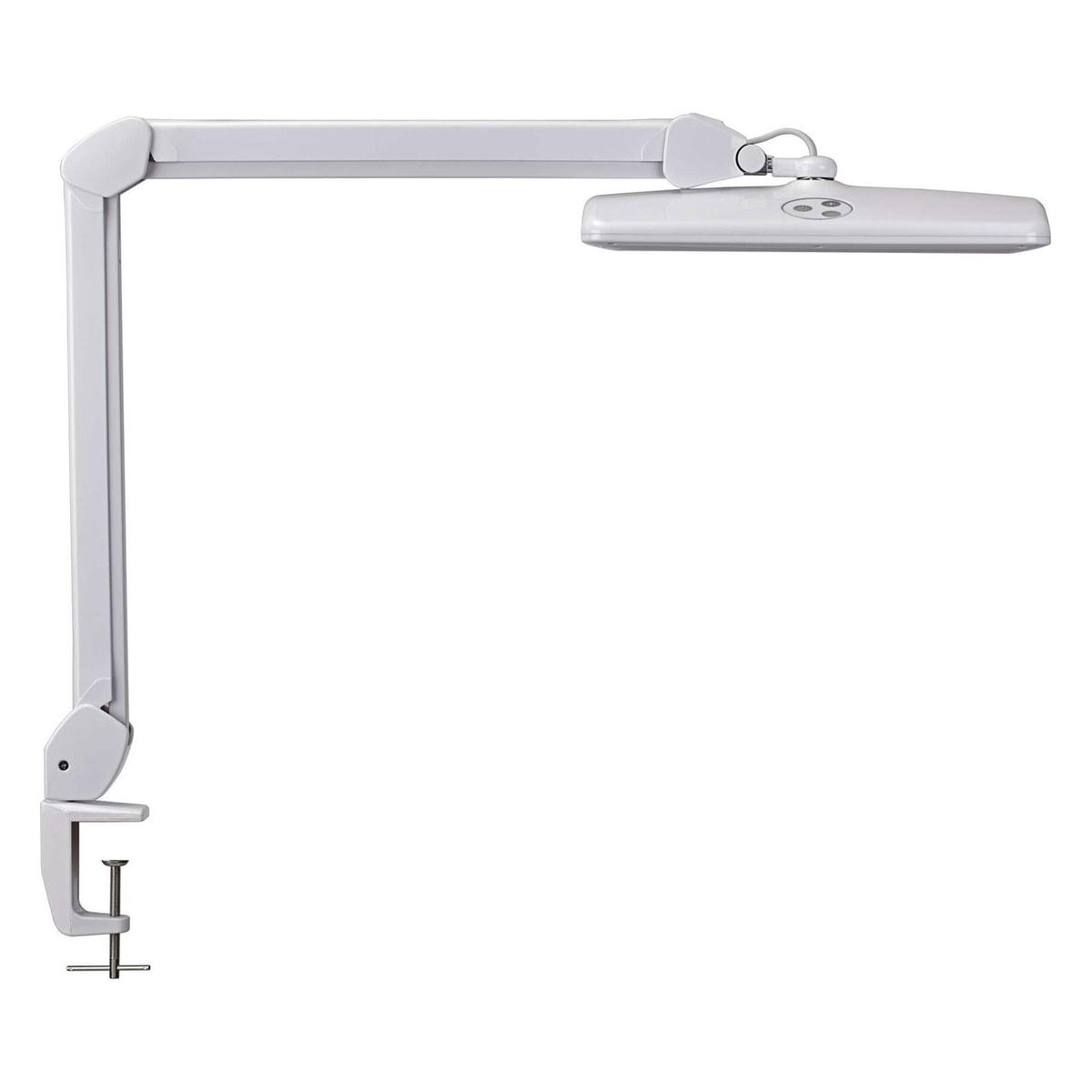 Lampe de travail LED à pince MAULintro blanc, vue d'ensemble