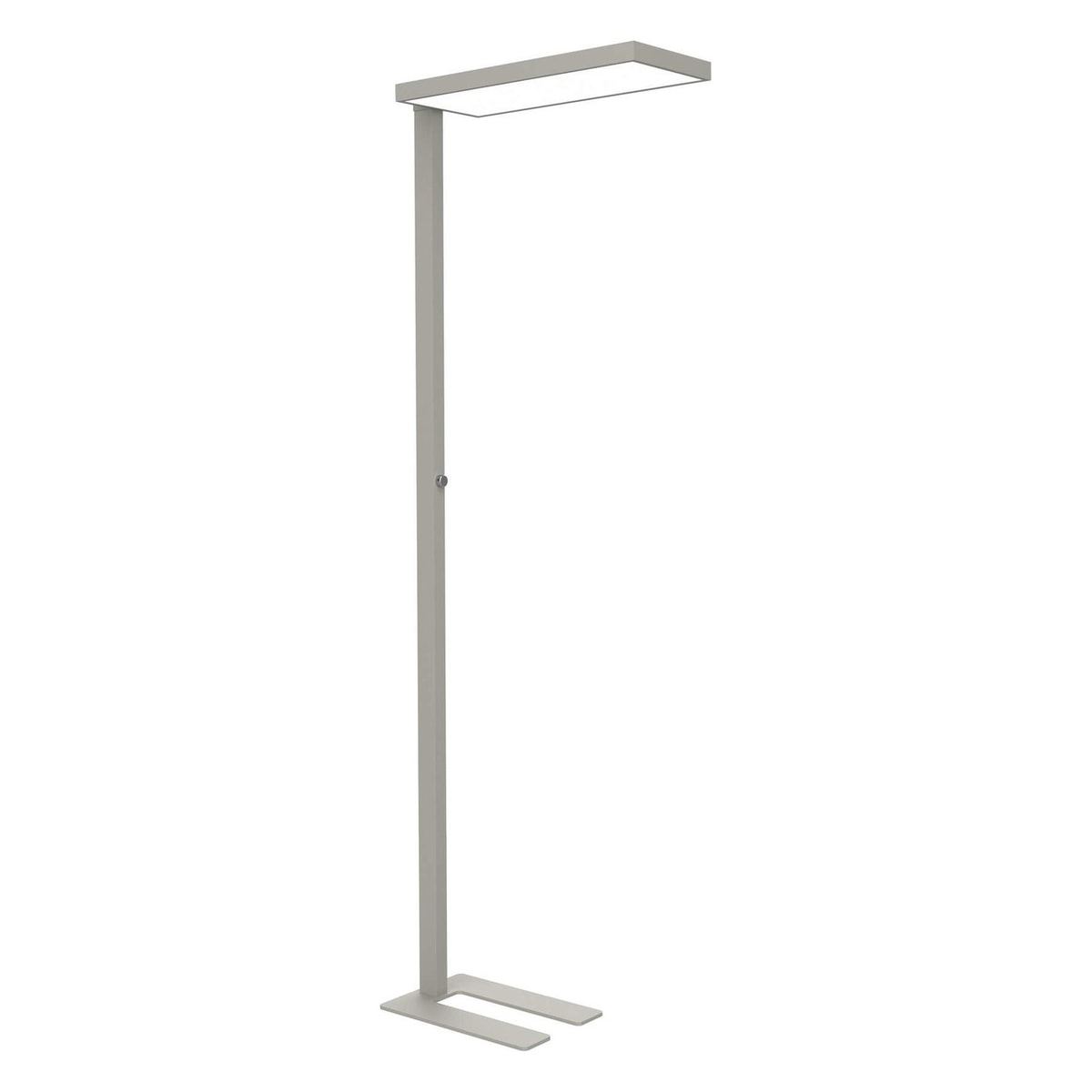 Lampadaire LED dimmable MAULjura argent, vue d'ensemble