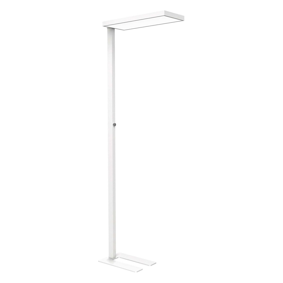 Lampadaire LED dimmable MAULjura blanc, vue d'ensemble