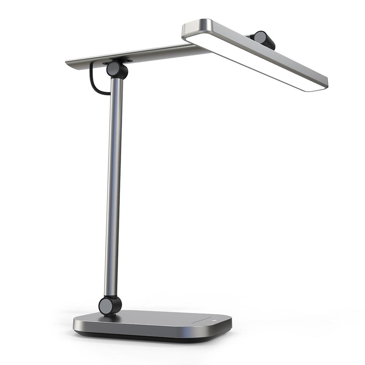 Lampe de bureau LED UNILUX PURELINE gris métal, vue d'ensemble
