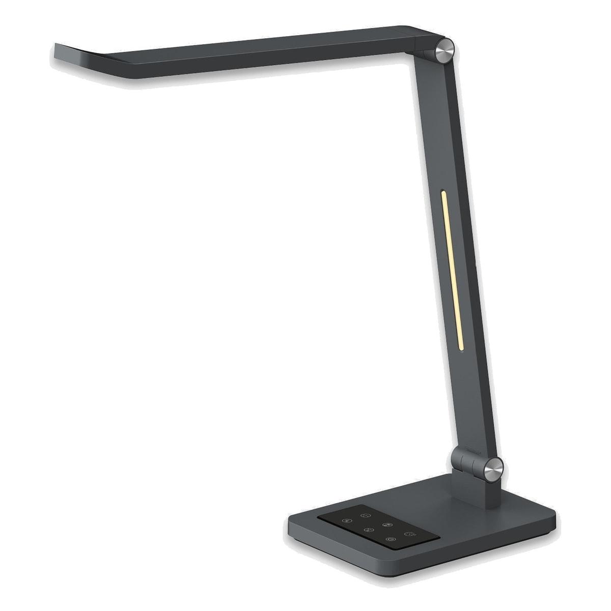 Lampe de bureau Hansa Tide gris métallisé, vue d'ensemble
