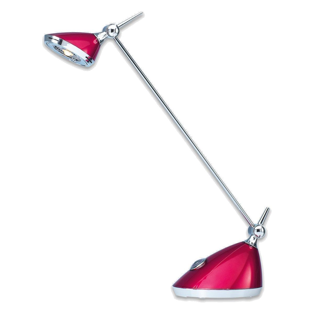 Lampe de bureau Hansa Rio framboise, vue d'ensemble