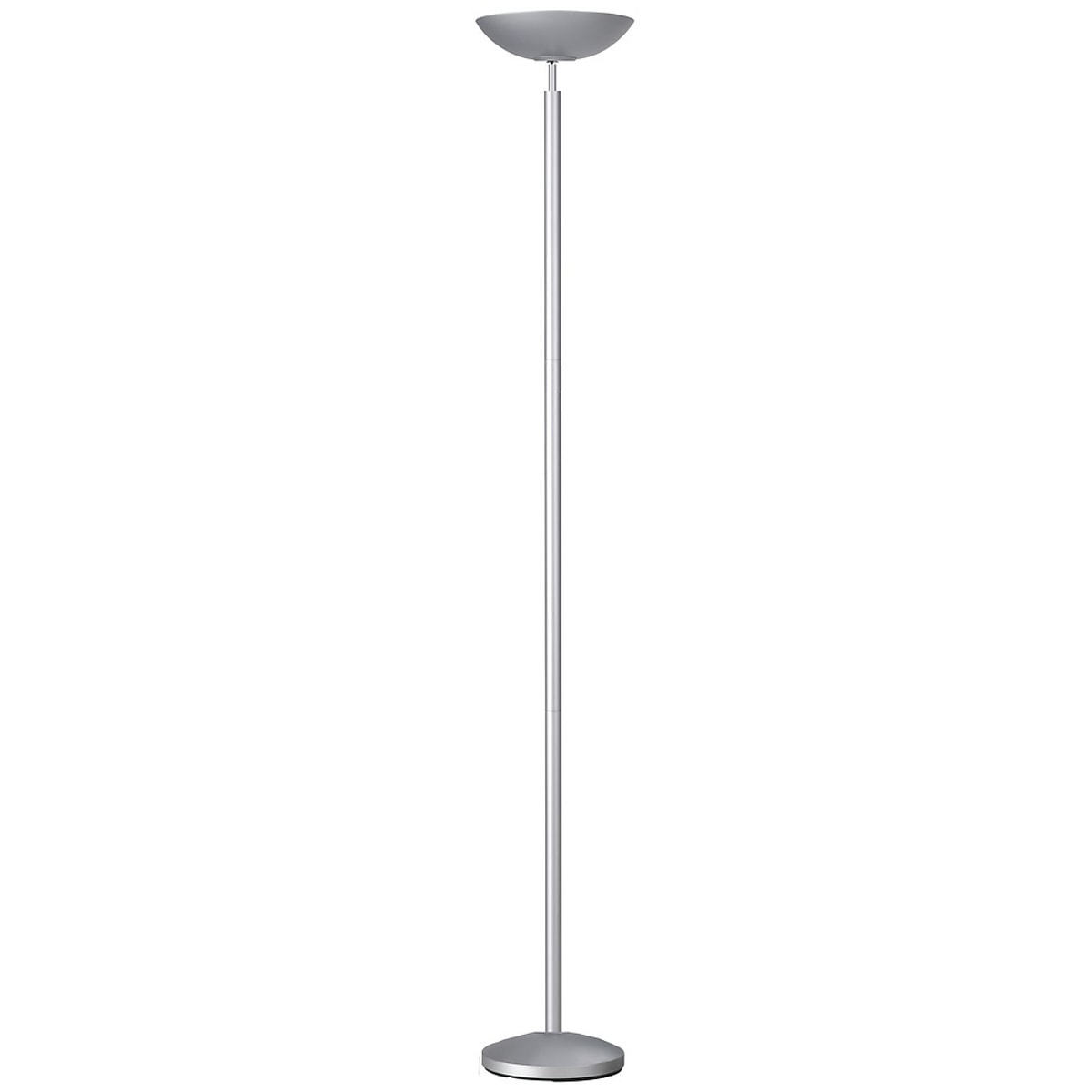 Lampadaire LED à éclairage indirect UNILUX DELY 2.0 gris métal, vue d'ensemble