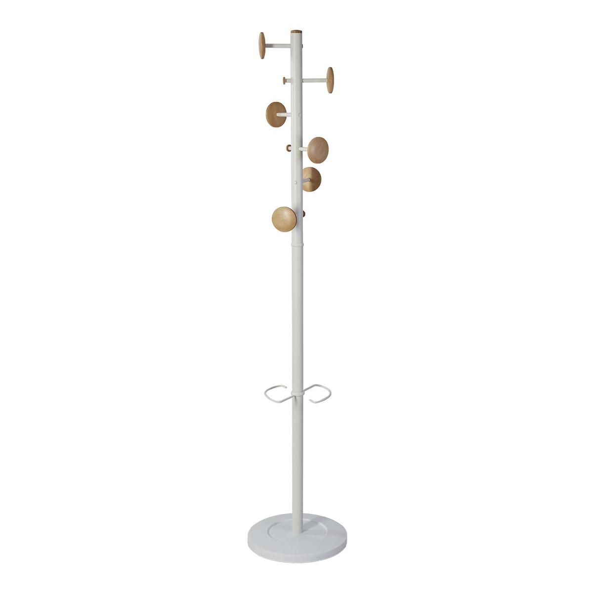 Portemanteau sur pied ALBA MUSIC blanc, vue d'ensemble