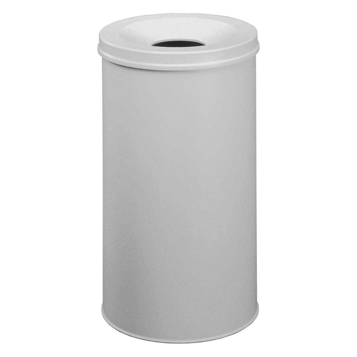 Corbeille anti-feu DURABLE SAFE 60 litres grise, vue d'ensemble