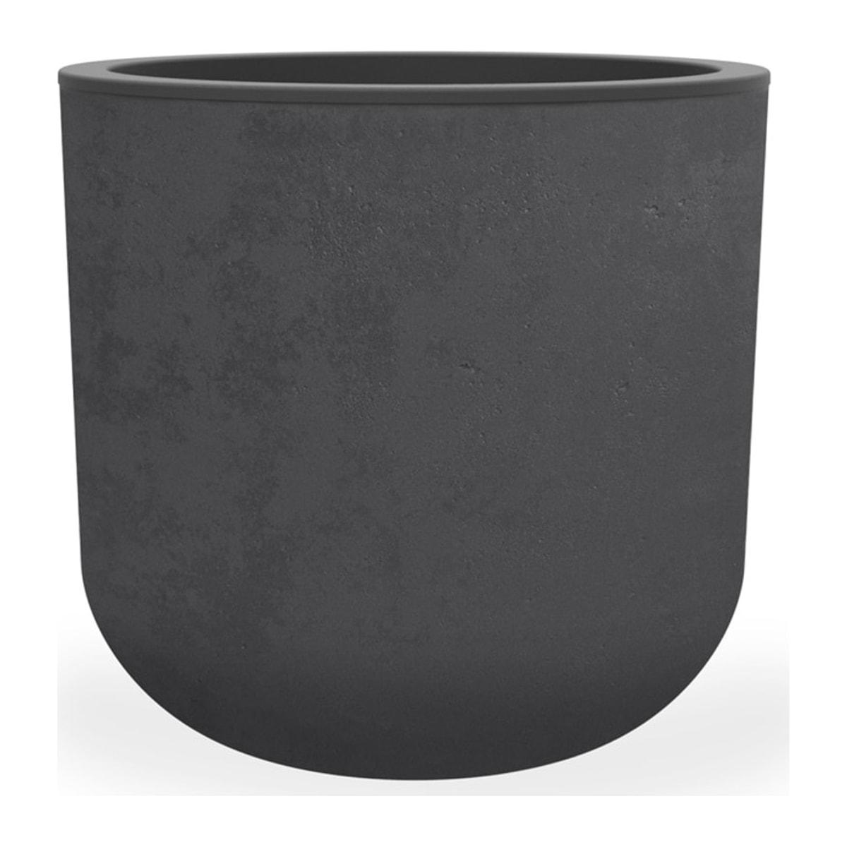 Pot de fleurs rond Poétic BASALT'UP Ø 40 cm anthracite, vue d'ensemble