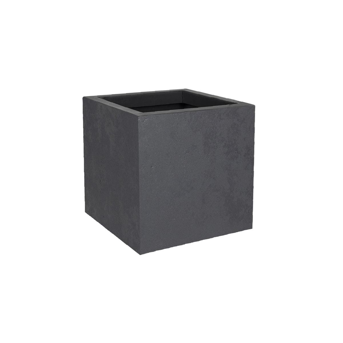 Bac à plantes carré Poétic BASALT'UP carré 30 cm anthracite, vue d'ensemble
