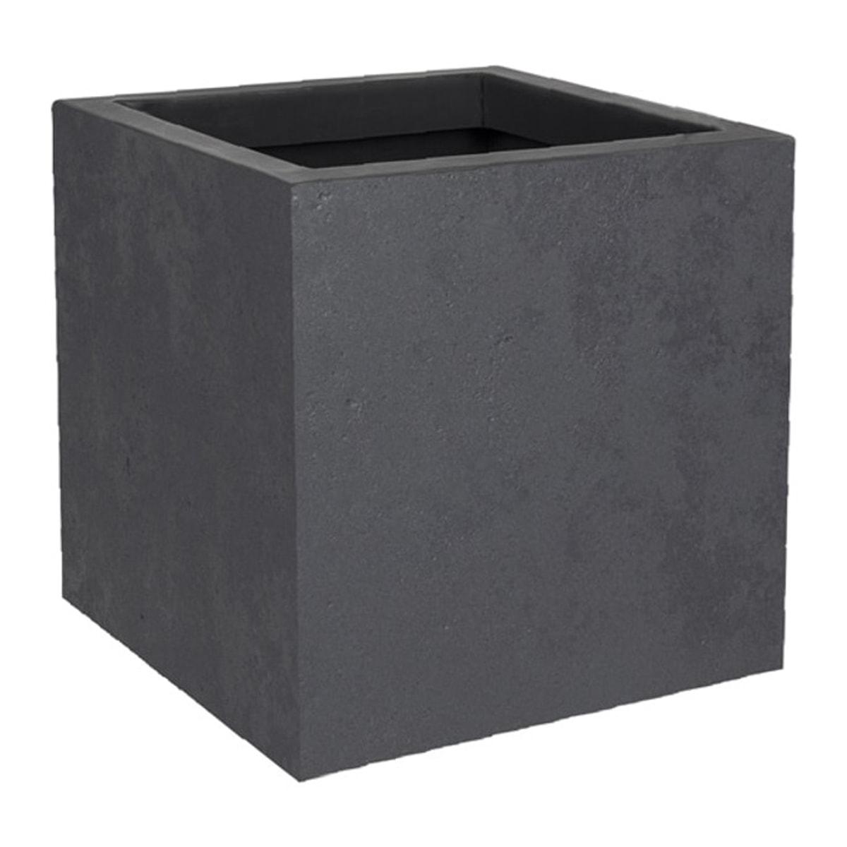 Bac à plantes carré Poétic BASALT'UP carré 30 cm anthracite, vue d'ensemble