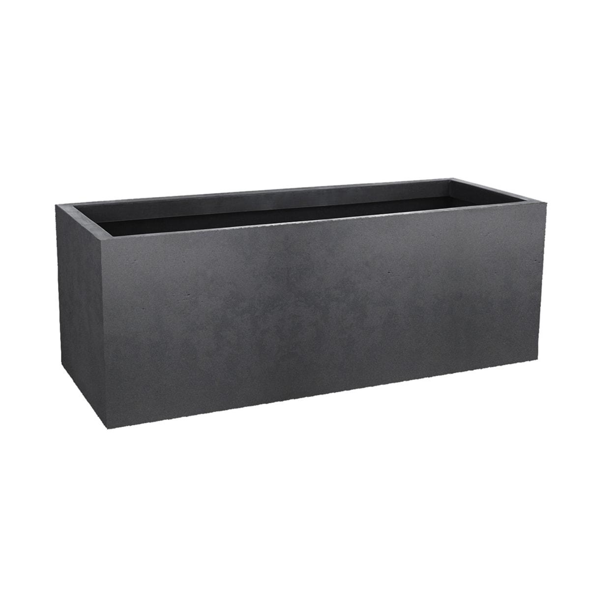 Jardinière Poétic BASALT'UP 80 cm anthracite, vue d'ensemble