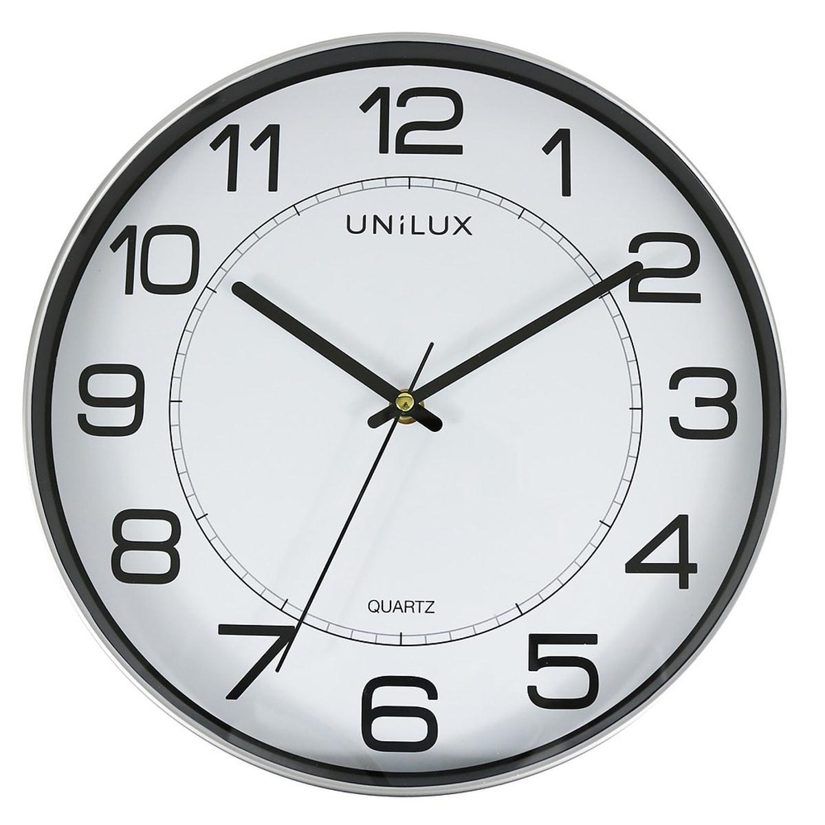 Horloge murale aimantée UNILUX MAGNET gris métal, vue d'ensemble