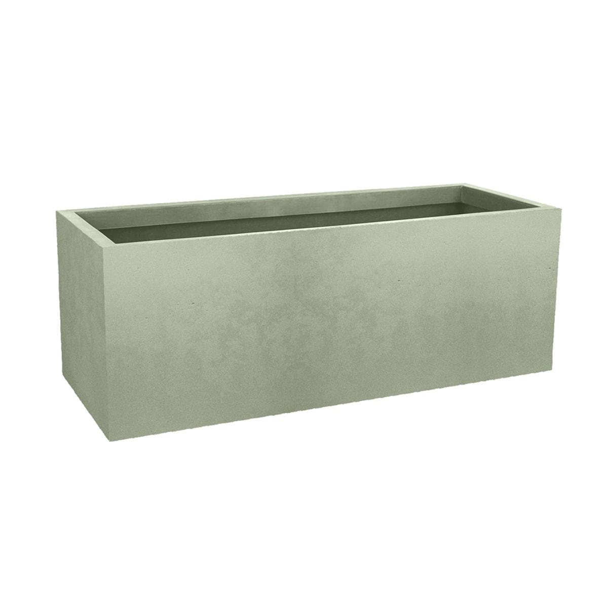 Jardinière Poétic BASALT'UP 80 cm vert amande, vue d'ensemble