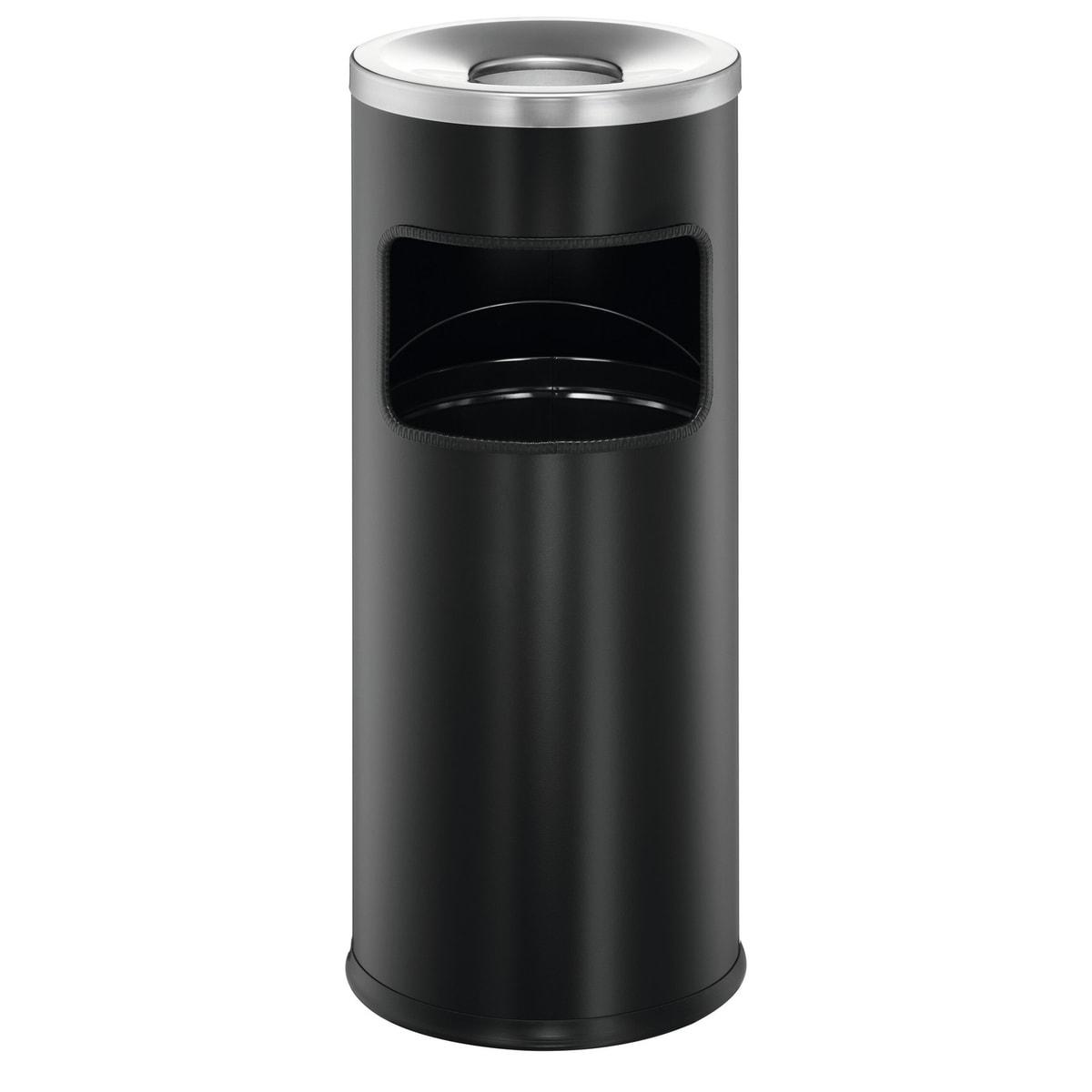 Cendrier-poubelle à couvercle étouffoir DURABLE SAFE noir, vue d'ensemble