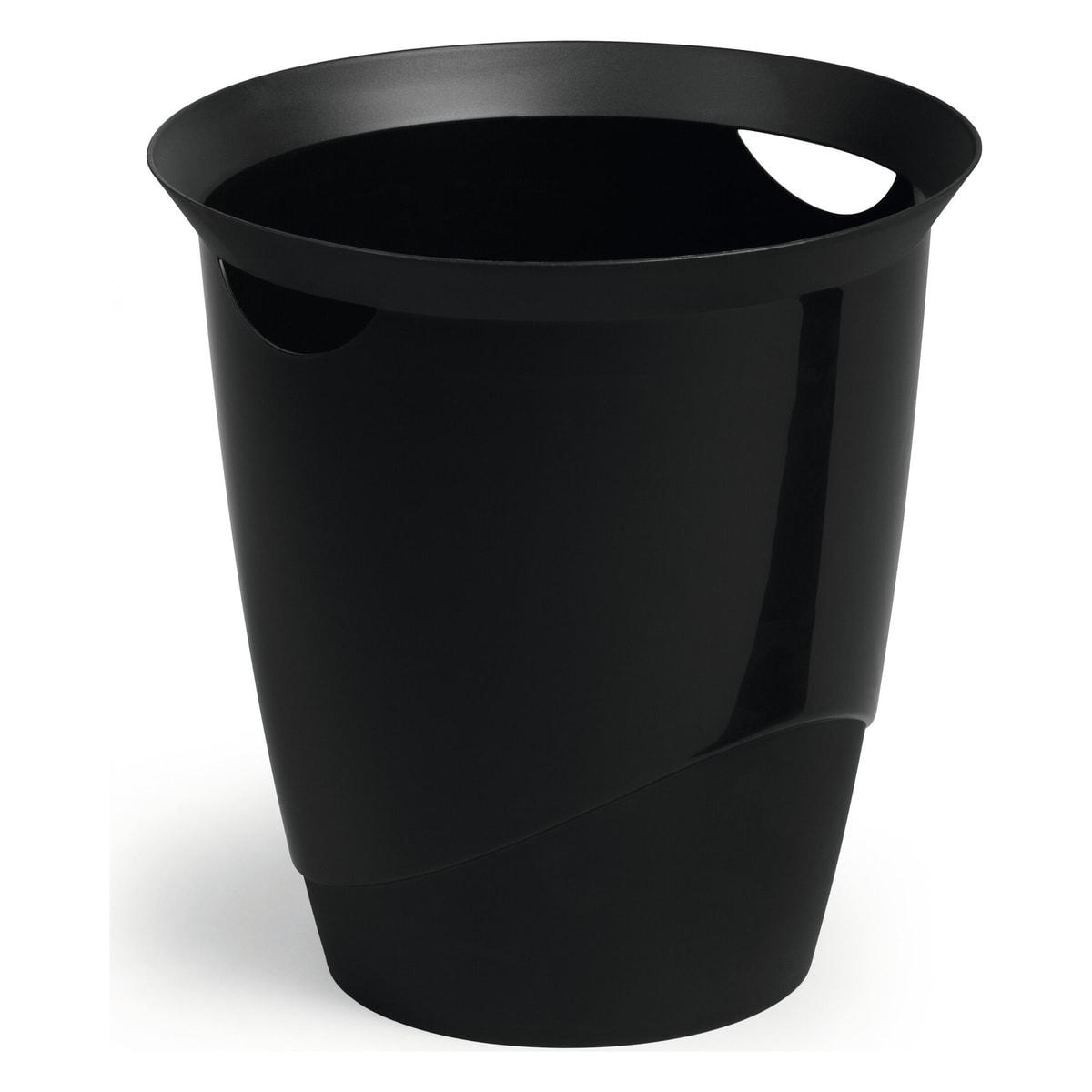 Corbeille à papier DURABLE TREND 16 litres noire, vue d'ensemble