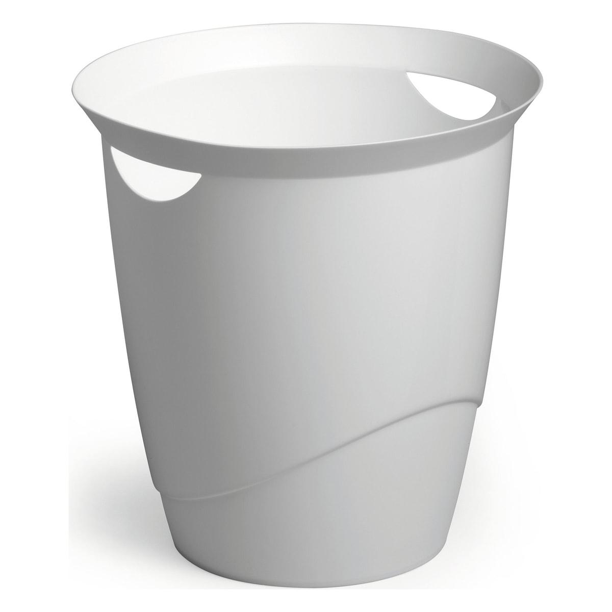 Corbeille à papier DURABLE TREND 16 litres blanche, vue d'ensemble