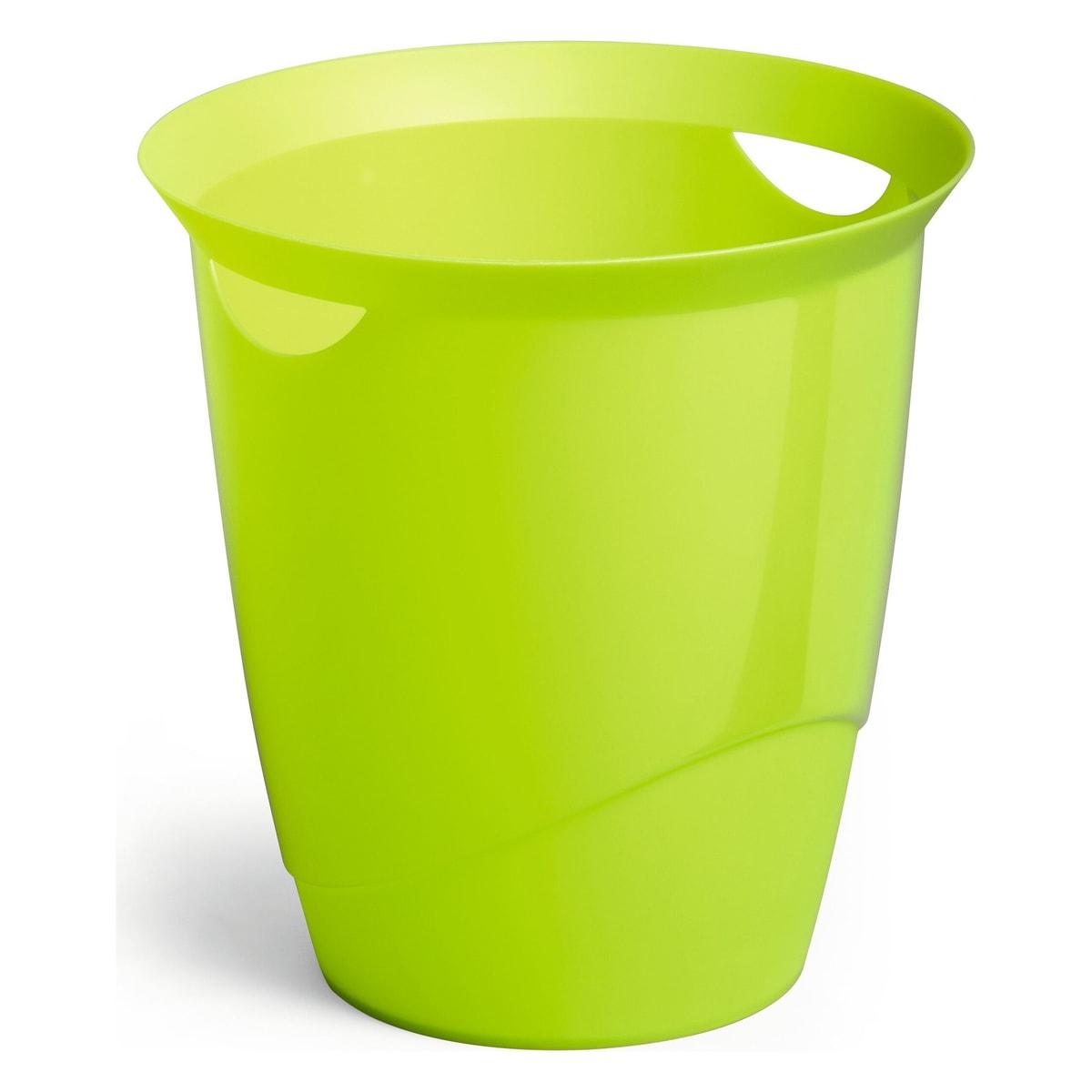 Corbeille à papier DURABLE TREND 16 litres verte, vue d'ensemble