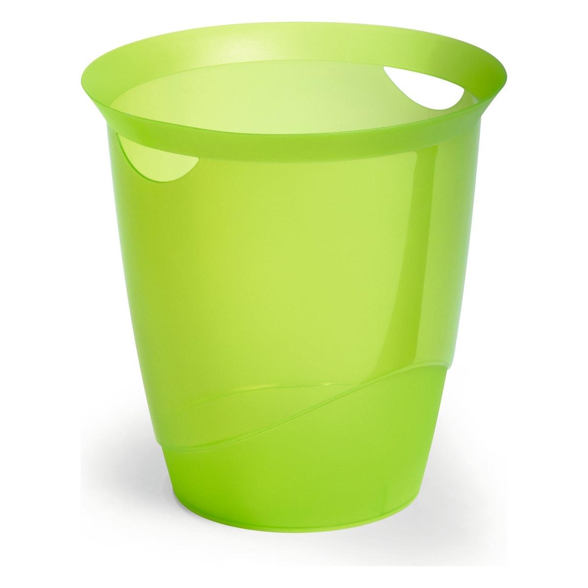 Corbeille à papier DURABLE TREND 16 litres vert tilleul, vue d'ensemble