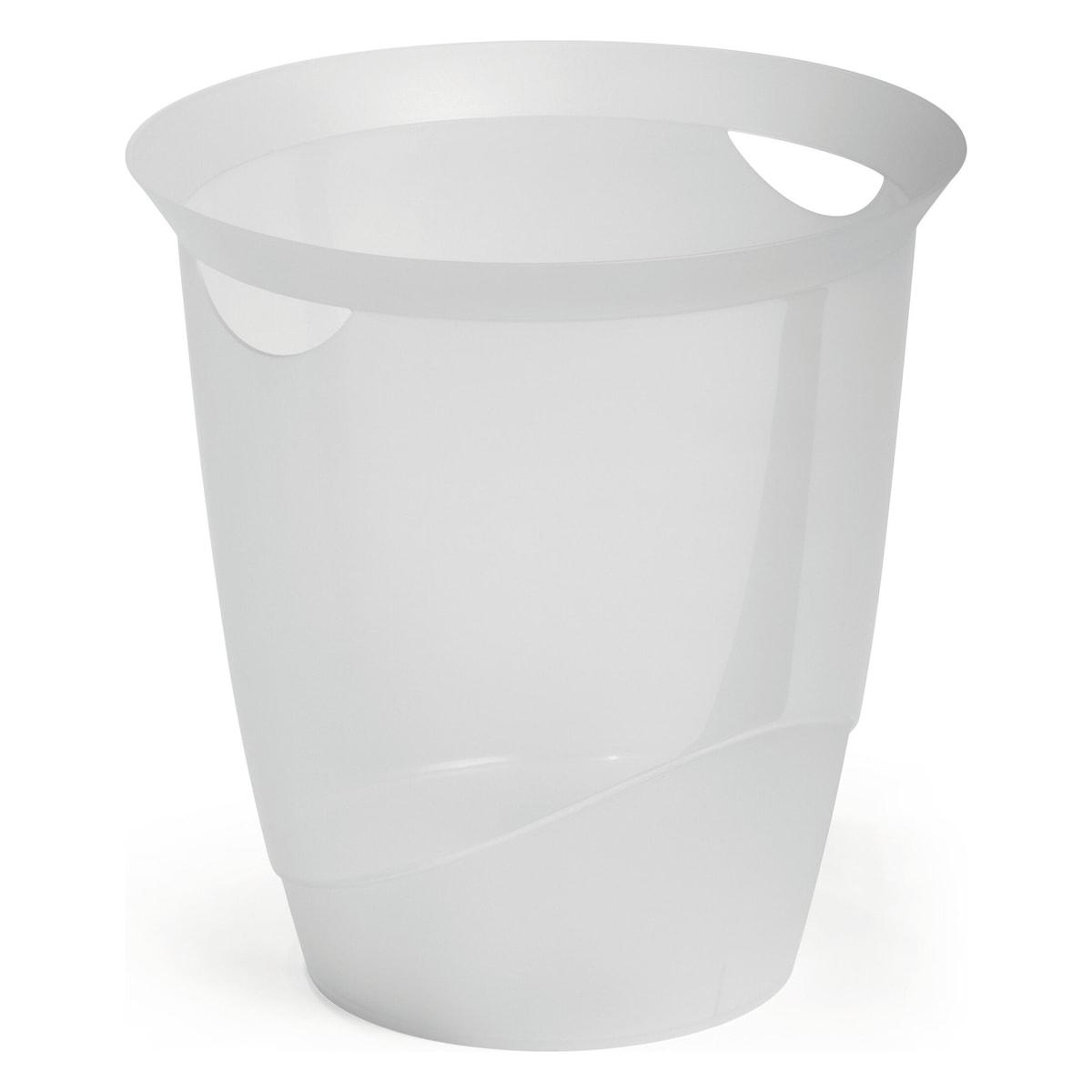 Corbeille à papier DURABLE TREND 16 litres transparente, vue d'ensemble