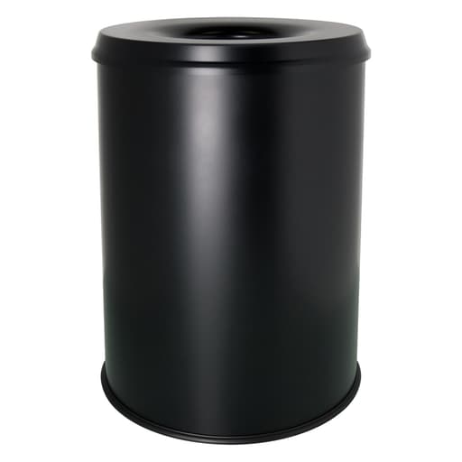Corbeille anti-feu, tête extinctrice the guardian 15 litres HELIT - Corbeille anti-feu helit the guardian 15 litres noire, vue d'ensemble