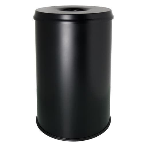 Corbeille anti-feu, tête extinctrice the guardian 30 litres HELIT - Corbeille anti-feu helit the guardian 30 litres noire, vue d'ensemble