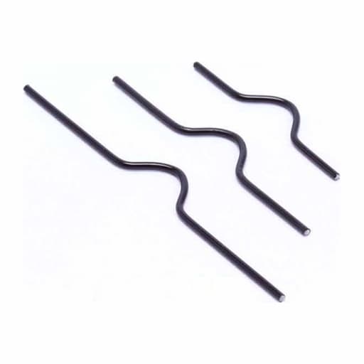 Crochets de calendrier noirs pour reliure par anneaux métalliques, trois crochets en forme de vague