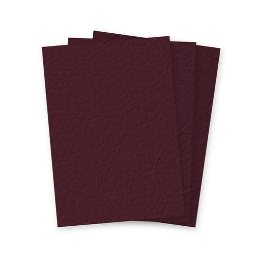 Couverture de reliure cartonnée A4 Couvertures grain cuir bordeaux 250 g A4 FALCON K - Couvertures cartonnées grain cuir Falcon K bordeaux A4, illustration